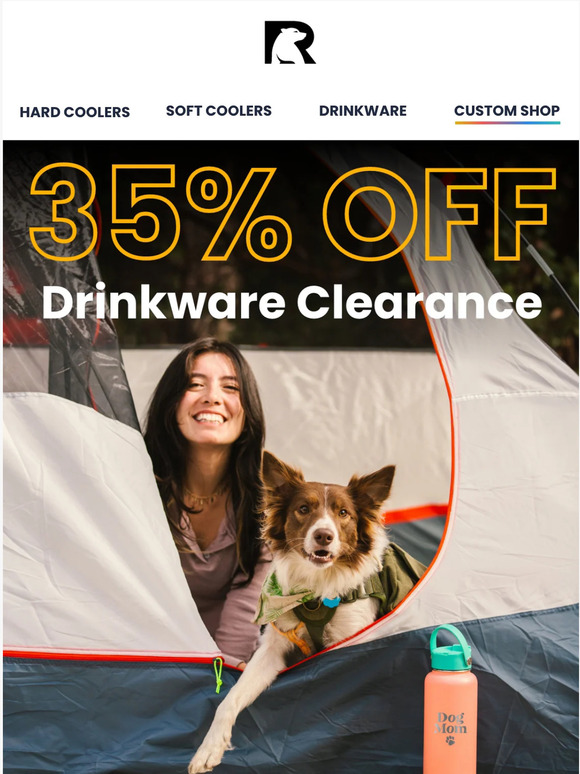 Don’t miss 35% off Select Drinkware Colors