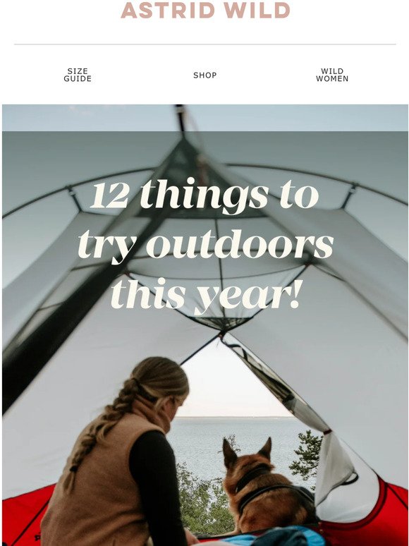12 things to try outdoors this year 🍃 🥾