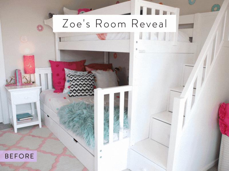Maxtrix Kids Furniture Room Reveal Zoe's Loft Bed Reconfiguration