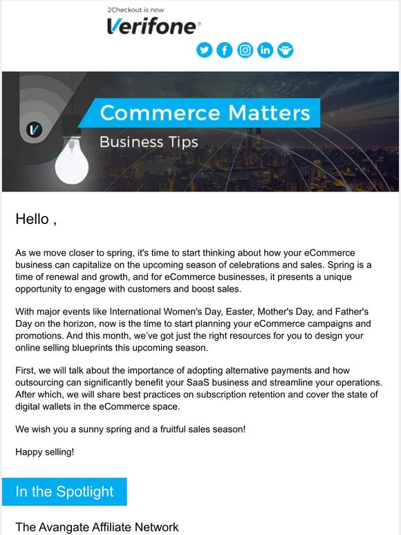 Your Commerce Matters Newsletter is Here