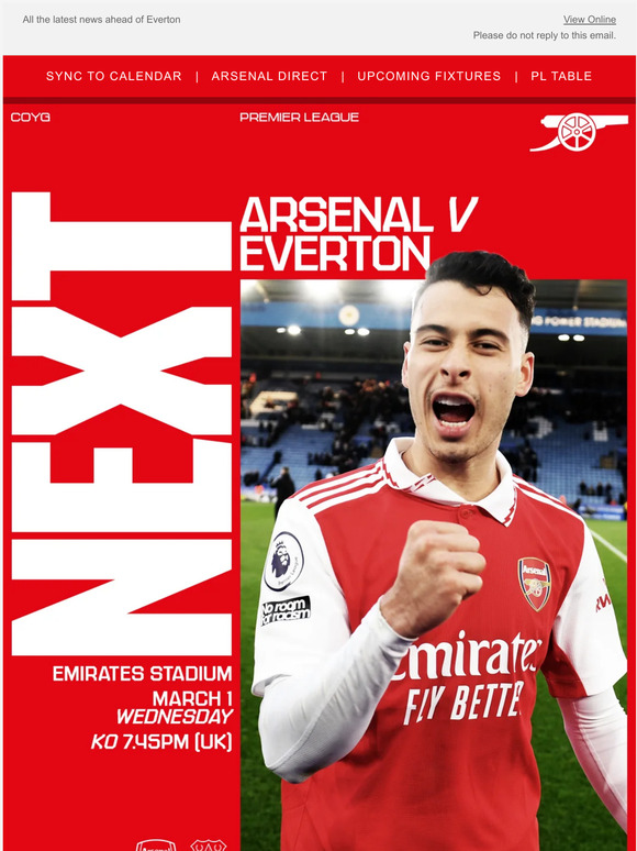 Arsenal Direct 🕒 Time for the Toffees Milled