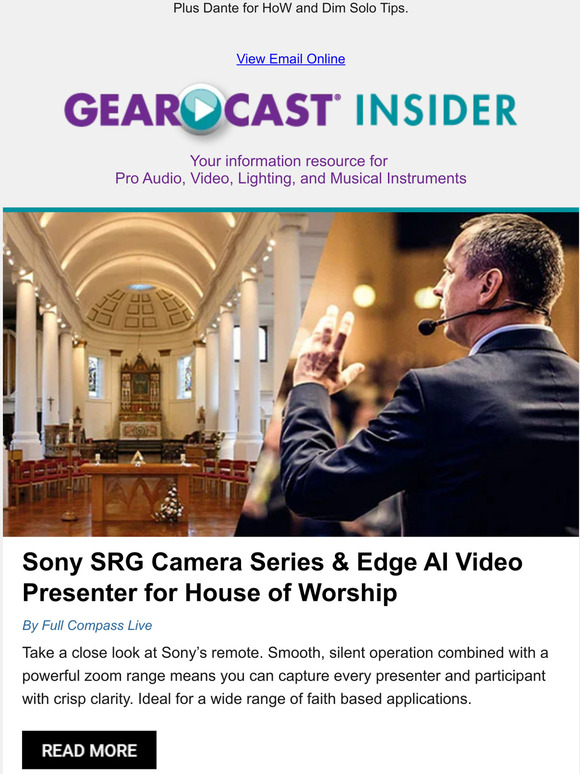GearCast Product Review: Sony PTZ Cameras for Worship
