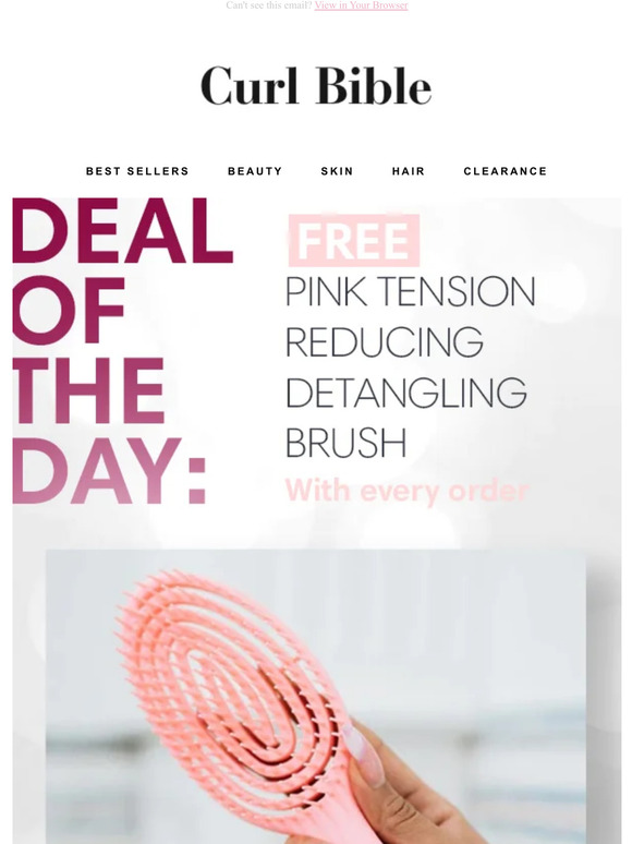 FREE Detangling Brush with Any Purchase!