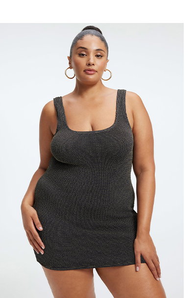 ALWAYS FITS METALLIC SCULPT DRESS