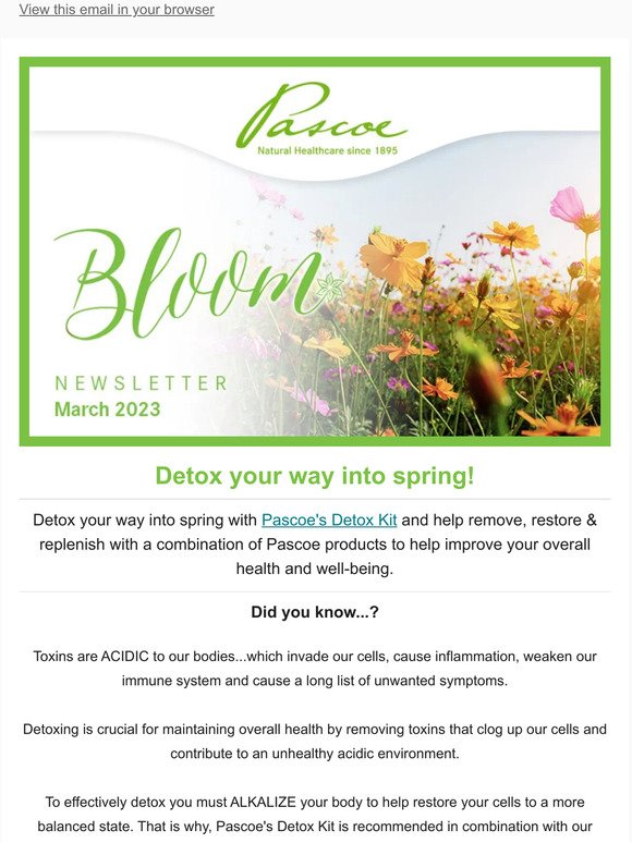 Detox your way into spring!