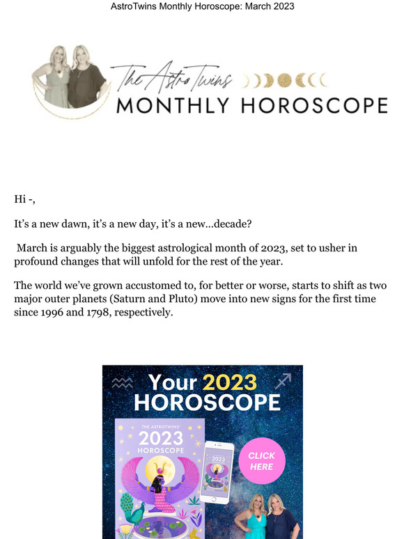 The astrotwins your march monthly horoscope the biggest month of