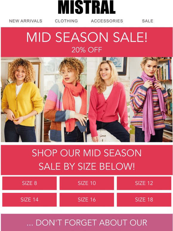 OUR MID SEASON SALE LAUNCHES TODAY❗