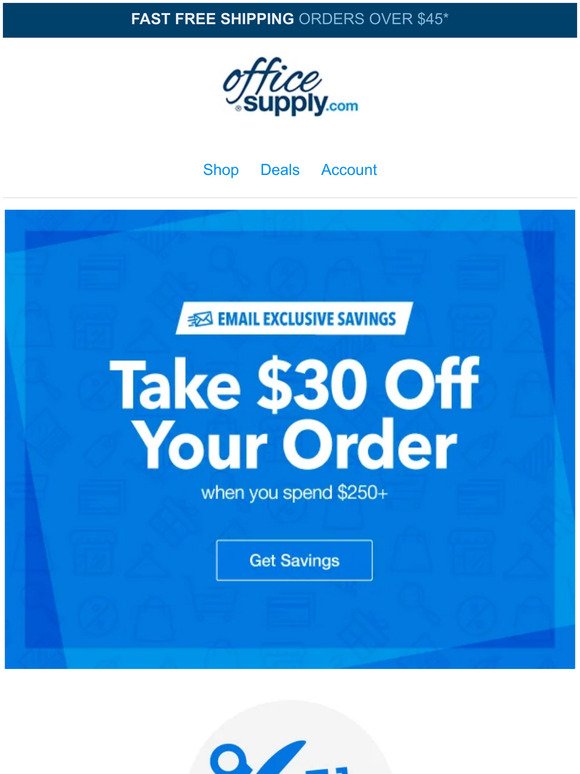 🔵  Valid Now! $30 off. Plus, SAVE on copy paper!!
