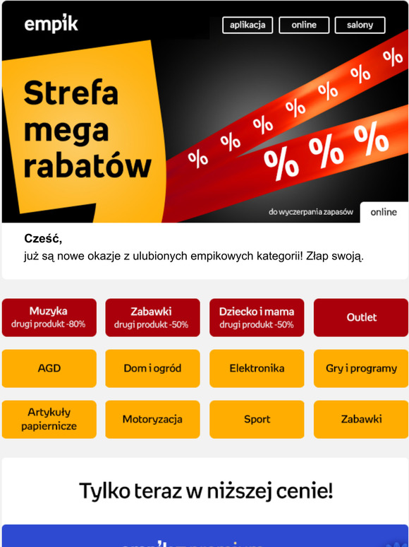 Wejdź do strefy MEGA rabatów i oszczędzaj 🔥