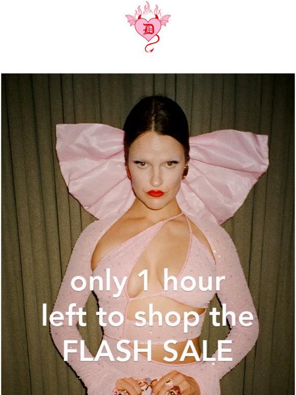Only 1 Hour Left!  
