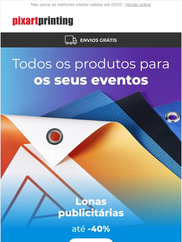 Lonas publicitárias até -40%: não procure a poupança, comece a encontrá-la!