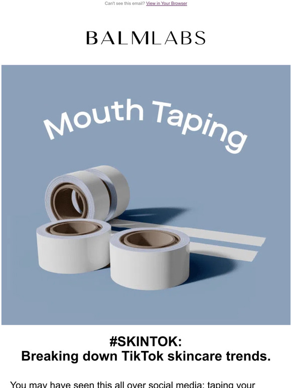 #SKINTOK: What's the big fuss about mouth taping?