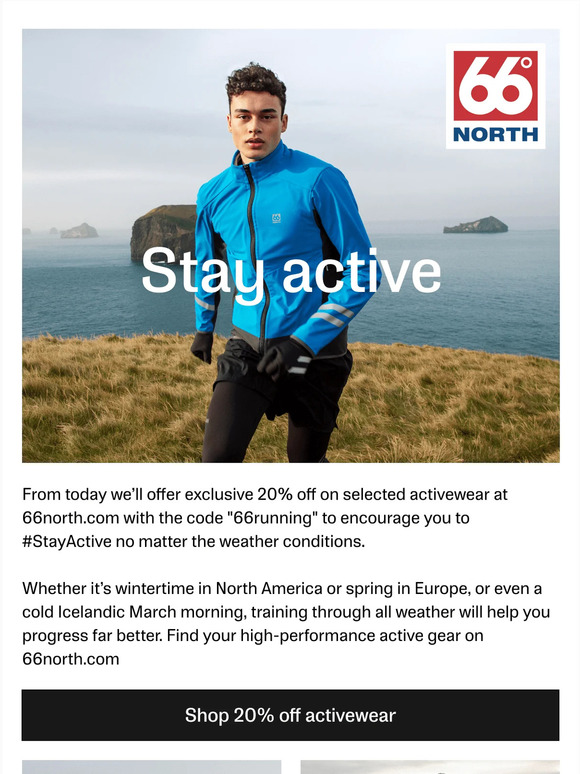 #StayActive | 20% off on selected activewear
