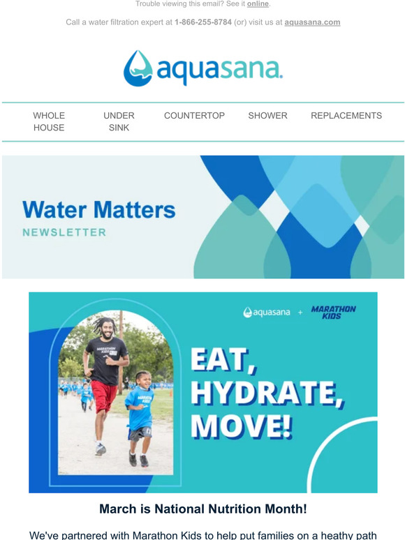 Aquasana Water Matters March is National Nutrition Month! Milled