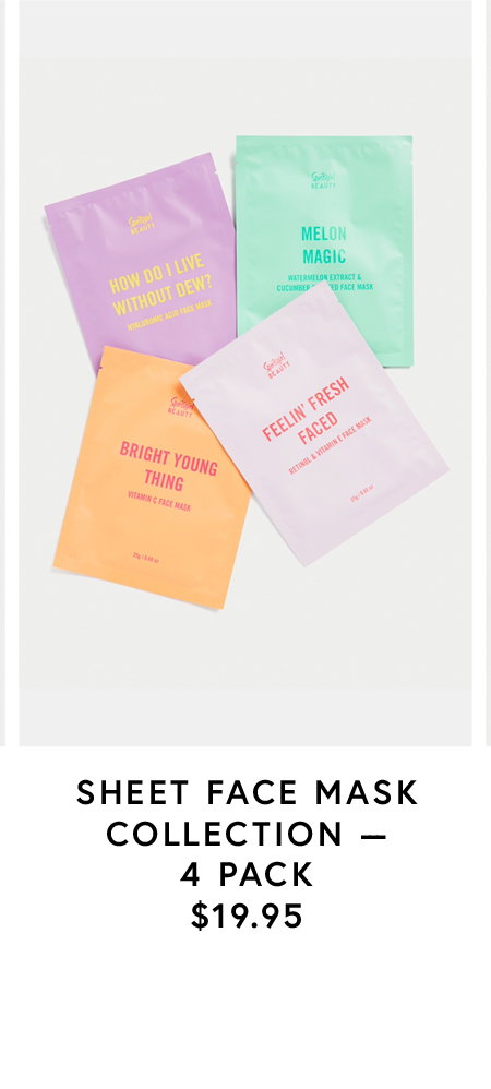Sheet face mask