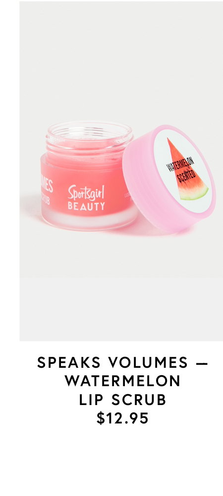 Speaks volumes watermelon lip scrub