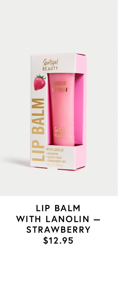 Lip balm with lanolin