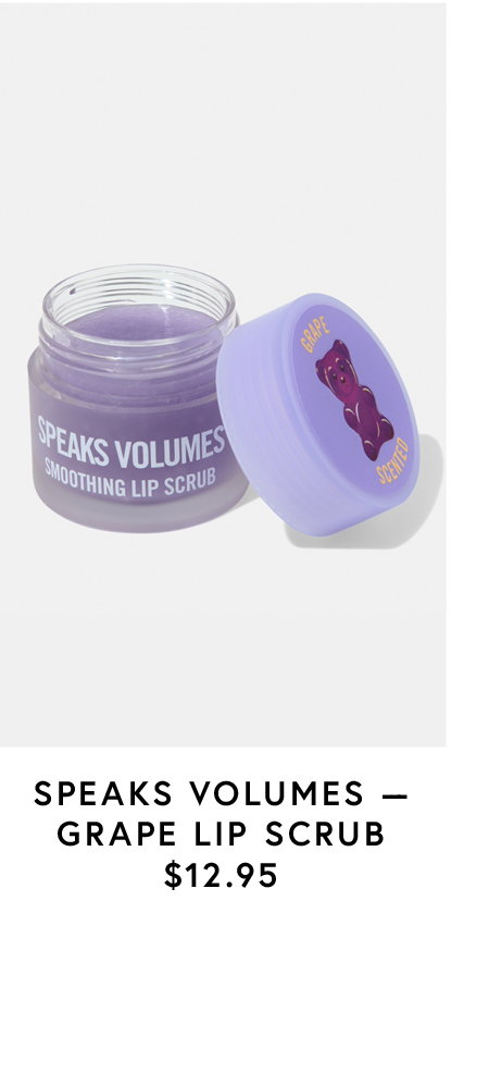 Grape lip scrub