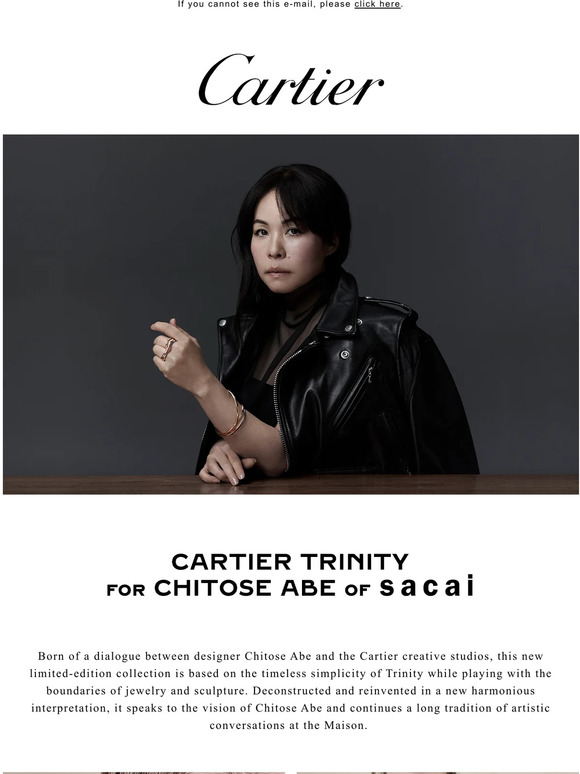 Cartier Introducing Trinity For Chitose Abe Of Sacai Milled