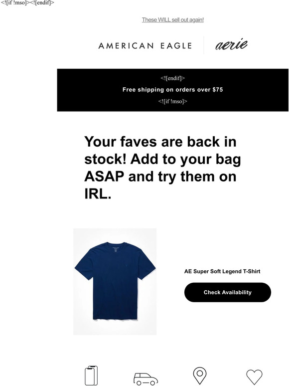 American Eagle BACK (but not for long!) Milled