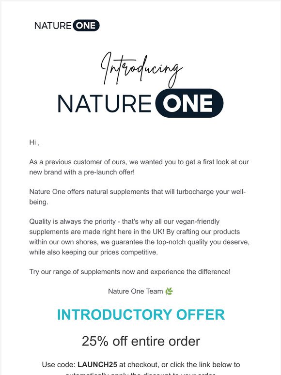 Nature One supplements are here...
