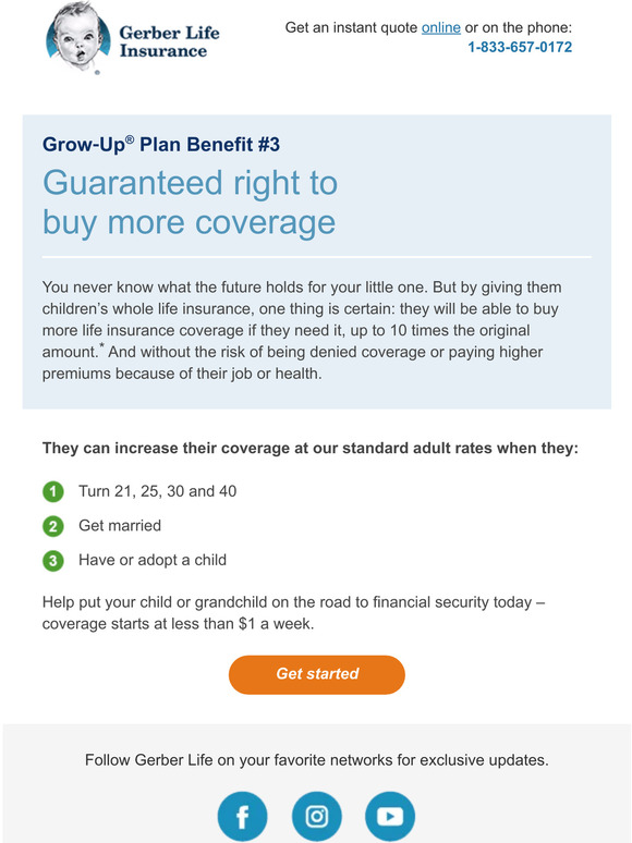 Gerber Life Insurance Future proofing with the GrowUp® Plan Milled