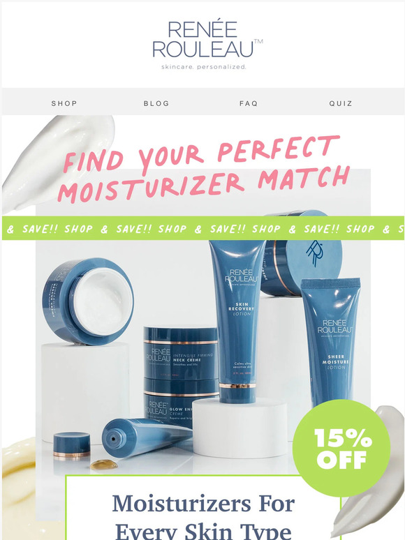 Hey, want 15% OFF moisturizers? 💦