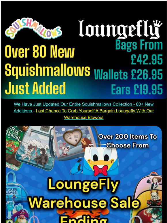 🧨 Loungefly Warehouse Blowout Coming To An End