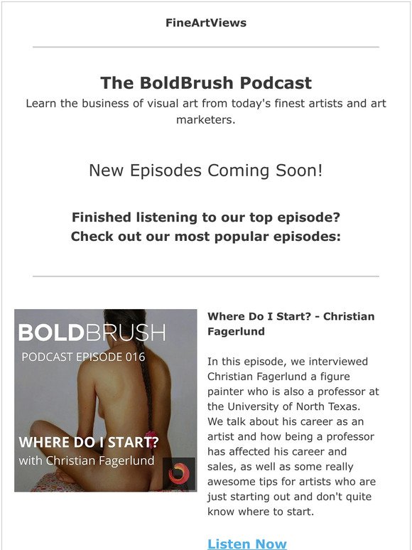 Don't Miss Our Most Inspiring Episodes from The BoldBrush Podcast