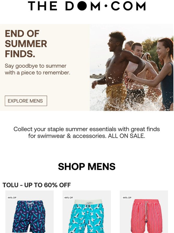 Shop all men's end of summer sale, up to 70% off!