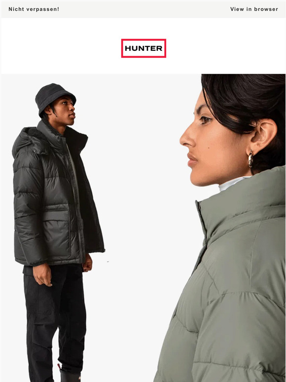 Genieße bis zu 40 % Rabatt beim Hunter-Sale!