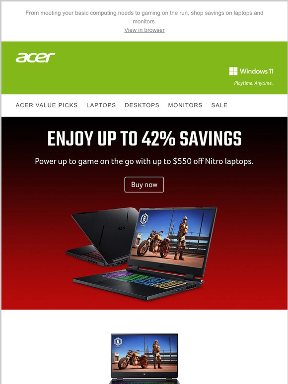 Acer Canada Online Store Get taxseason upgrades on laptops and