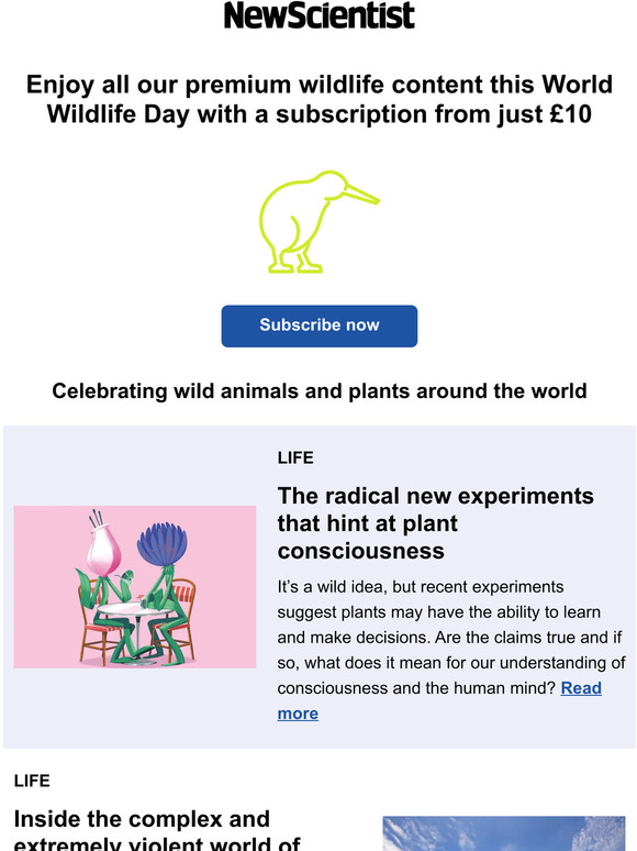 New Scientist Are plants conscious? Milled