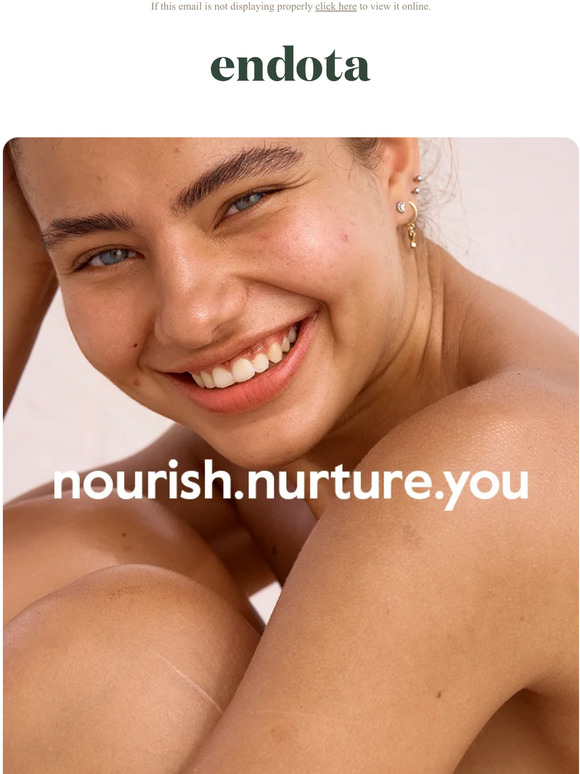 Endota Spa AU A new look for endota to continue to nourish and nurture