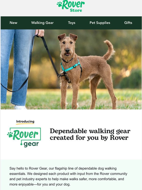 New! Shop dependable walking gear designed by Rover