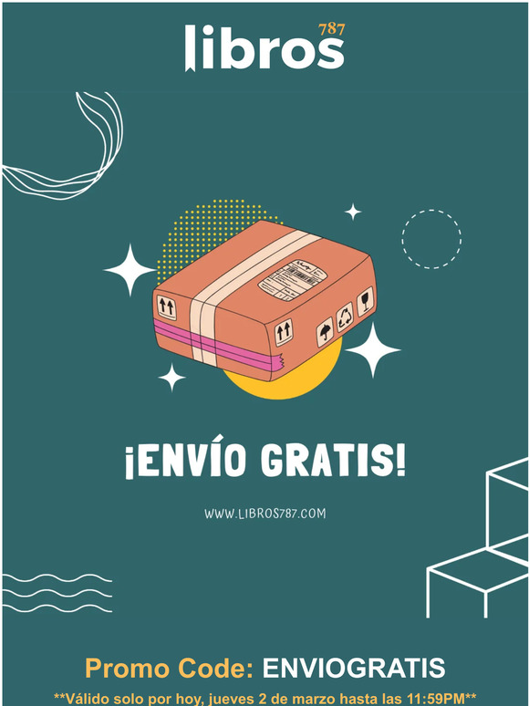 Envío GRATIS solo por hoy 📚