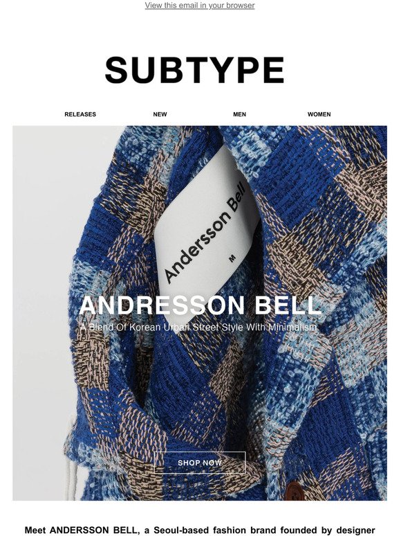 New Brand Highlight: Andersson Bell