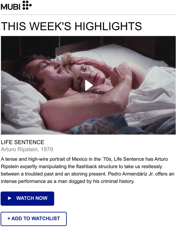 This week on MUBI: Watch Life Sentence