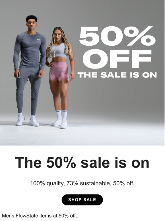 The 50% sale is on!