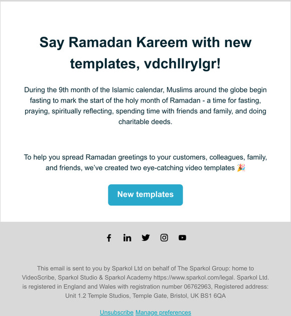 Say Ramadan Kareem with new video templates, —!