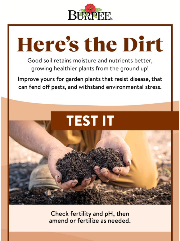 Burpee Gardening It all starts with soil 🌱 Milled