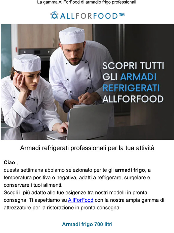 Scopri gli armadi frigo in pronta consegna