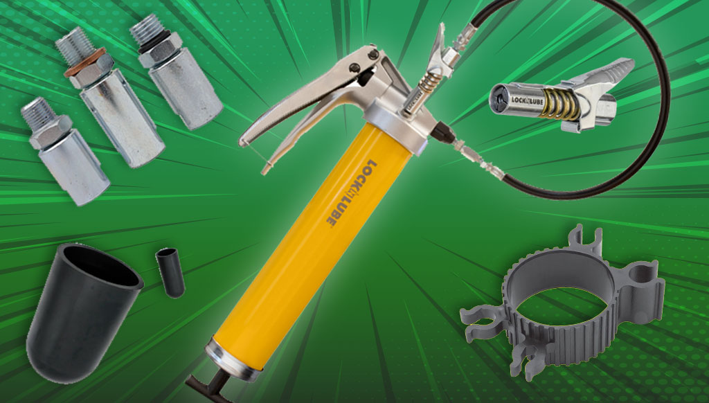 LockNLube Upgrade your grease gun! Couplers, Swivels, Hoses & more