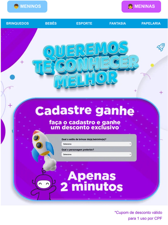 Queremos te conhecer melhor!