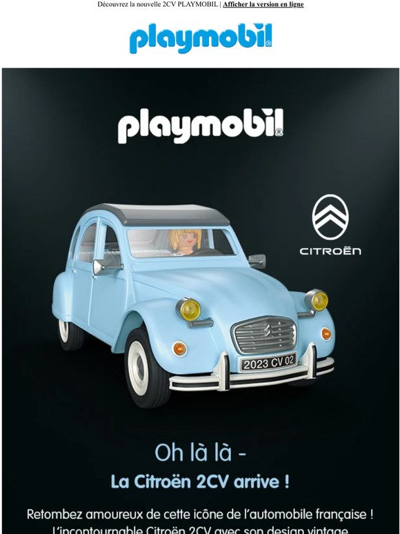 La Citroën 2CV arrive chez Playmobil