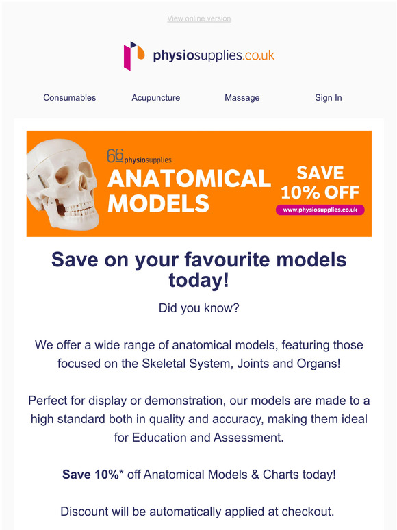 Physio Supplies Ltd Ready To Upgrade Your Anatomical Models? Milled