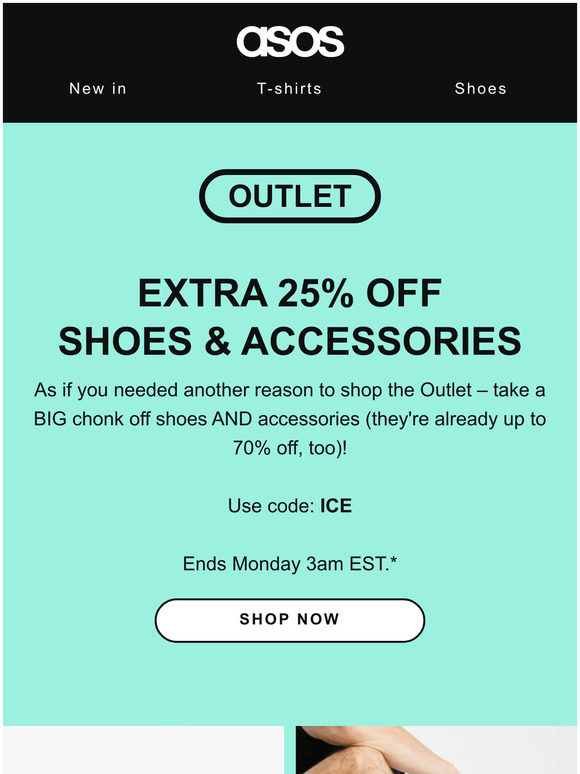 Extra 25% off shoes & accessories✨