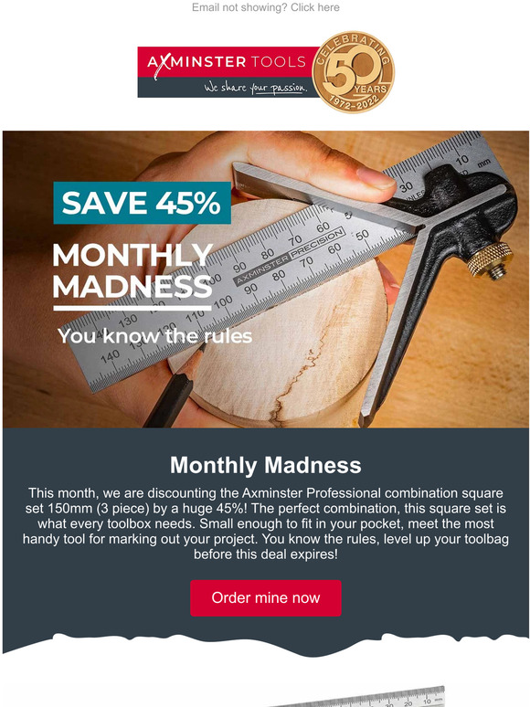Axminster Tools Monthly Madness! Milled