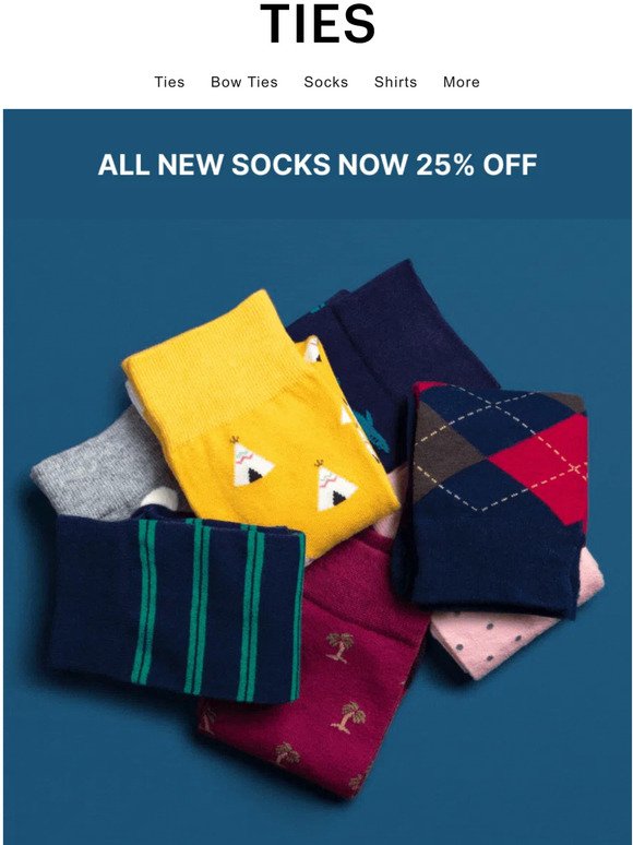 Upgrade your drawer with new socks on sale!