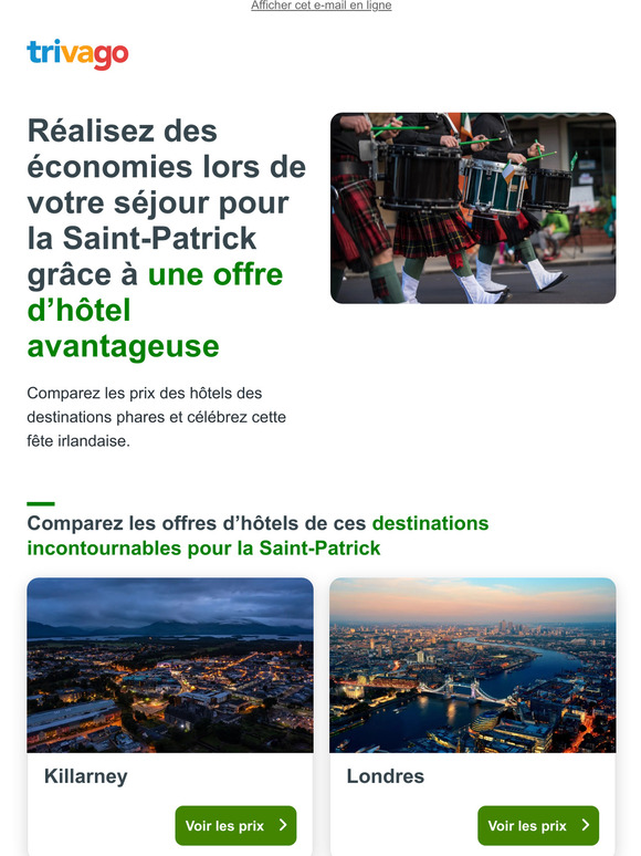 La chance vous sourit ? Découvrez ces destinations pour la Saint-Patrick 🍀